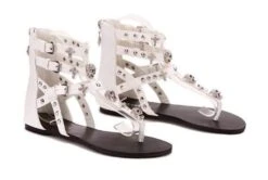 Cross Skull Sandals 9 Cross Skull Sandals -Gothic Clothing Store tes2