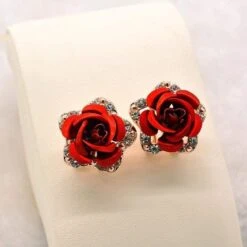 Dead Inside Rose Earring -Gothic Clothing Store w2